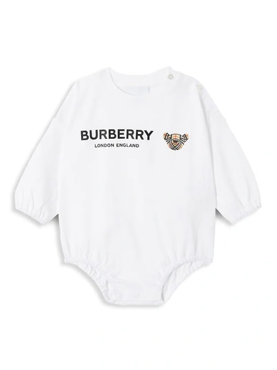 Shop Burberry 3-piece Baby Girl's Check Bear Gift Set In Archive Beige
