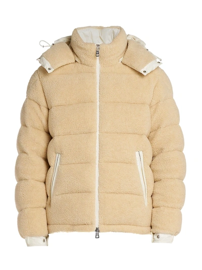 Shop Moncler Michon Drawstring Hood Jacket In Light Beige