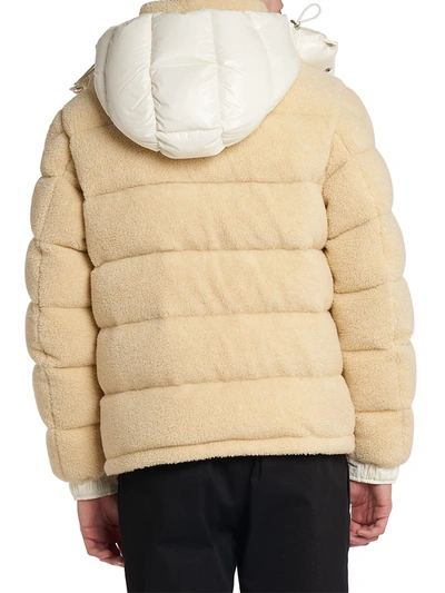 Shop Moncler Michon Drawstring Hood Jacket In Light Beige