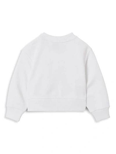 Shop Burberry Baby's & Little Girl's Zia Bear Sweatshirt In White