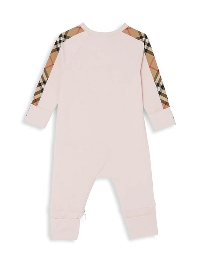 Shop Burberry Baby Girl's 3-piece Vintage Check Gift Set In Ice Pink