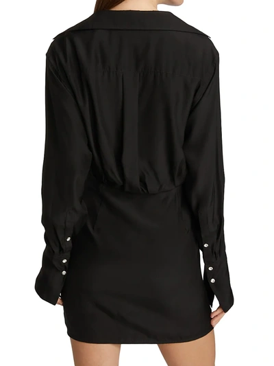 Shop Gauge81 Women's Naha Silk Shirtdress In Black