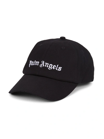 Shop Palm Angels Classic Logo Baseball Cap In Black