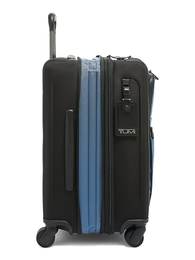 Shop Tumi Alpha International Dual Access 4-wheeled Carry-on In Storm Blue