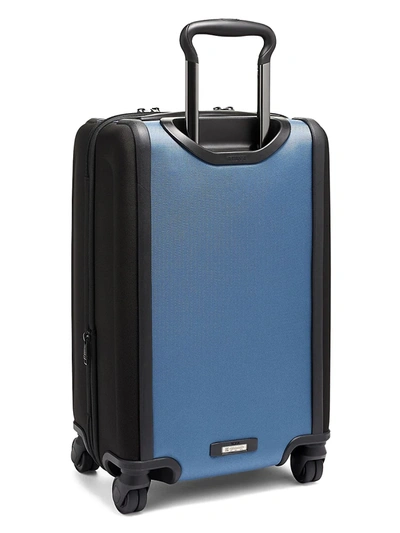 Shop Tumi Alpha International Dual Access 4-wheeled Carry-on In Storm Blue