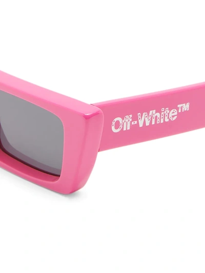 Off-white Marfa Rectangular-frame Sunglasses In Pink
