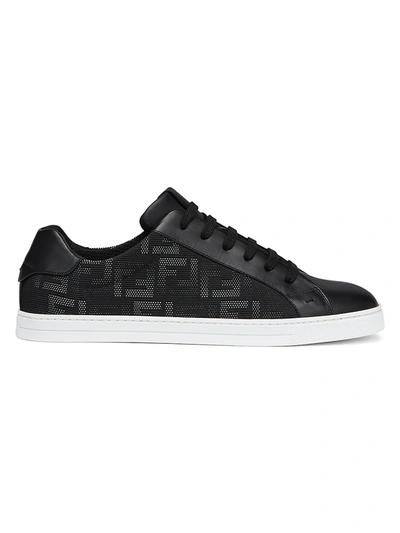 Shop Fendi Ff Flash Low-top Sneakers In Black