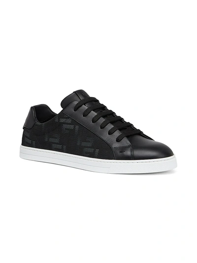 Shop Fendi Ff Flash Low-top Sneakers In Black