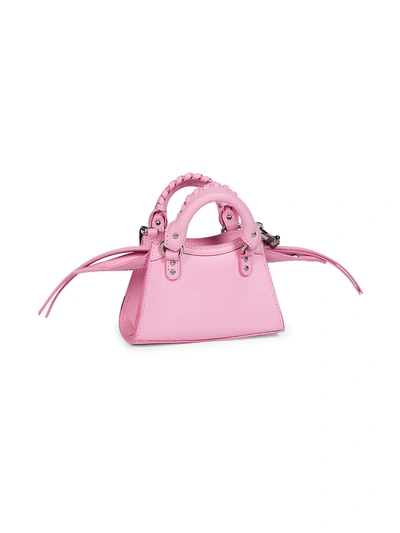 Shop Balenciaga Nano Neo Classic Leather Satchel In Candy Pink