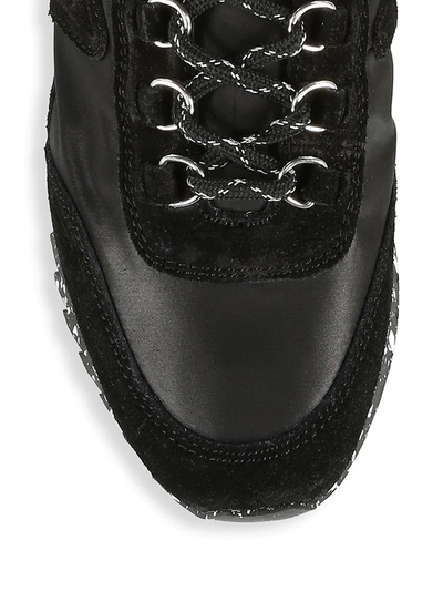 Shop Rag & Bone Women's Retro Hiker Suede-trim Sneakers In Black