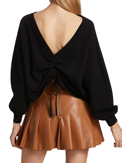 Shop Alice And Olivia Nora Two-way Top In Black