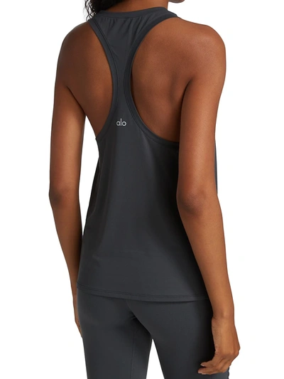 Shop Alo Yoga Women's Pulse Racerback Tank In Black