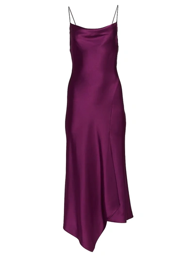 Shop Alice And Olivia Harmony Midi Slip Dress In Boysenberry