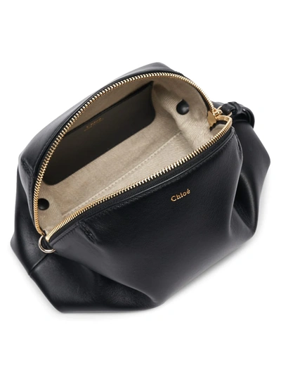 Shop Chloé Women's Mini Judy Leather Crossbody Bag In Black