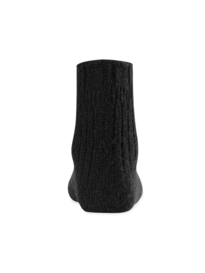 Shop Falke Women's Bedsock Rib Knit Socks In Black