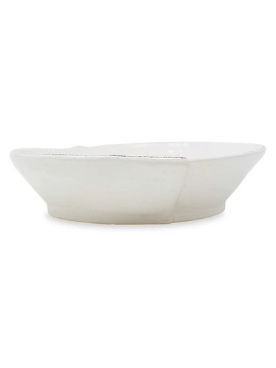 Shop Vietri Lastra White Medium Shallow Serving Bowl