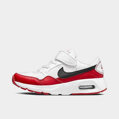Shop Nike Little Kids' Air Max Sc Casual Shoes In White/black/university Red