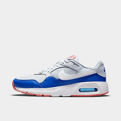 Shop Nike Men's Air Max Sc Casual Shoes In Pure Platinum/white/racer Blue/magic Ember