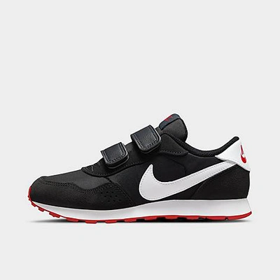 Nike Md Valiant Little Kids' Shoes In Black/white/dark Smoke  Grey/university Red | ModeSens