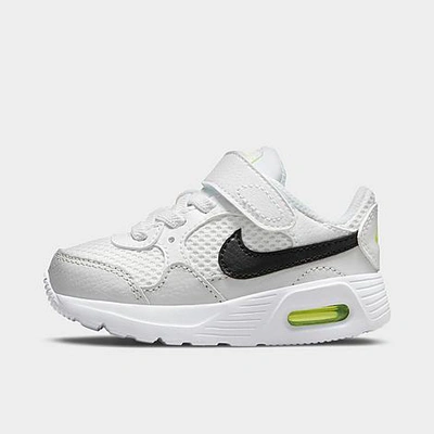 Shop Nike Kids' Toddler Air Max Sc Casual Shoes In White/black/photon Dust/volt