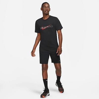 Shop Nike Men's Pro Dri-fit Flex Rep Training Shorts In Black/iron Grey