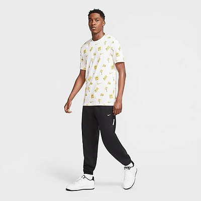 Nike Mens  Standard Issue Splatter Pants In Black/pale Ivory