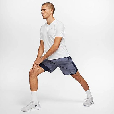 Shop Nike Men's Challenger 2-in-1 Shorts In Obsidian/reflective Silver