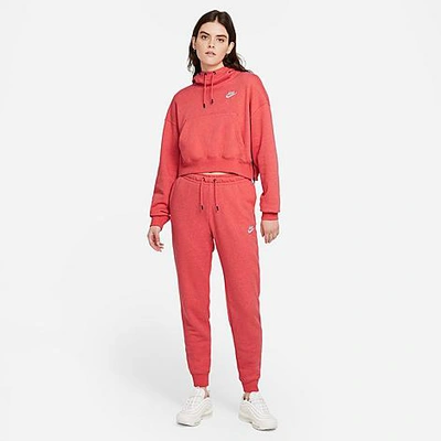 Shop Nike Women's Sportswear Essential Jogger Pants In Red