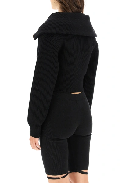 Shop Jacquemus La Maille Risoul Sweater In Black