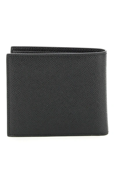 Shop Dolce & Gabbana Bifold Wallet In Dauphine Calfskin In Black