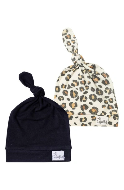 Copper Pearl Assorted 2-pack Knotted Hats In Zara/midnight