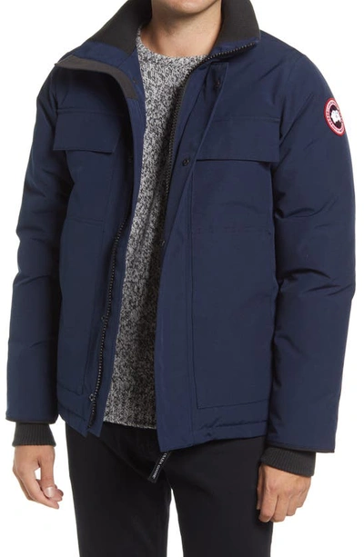 Shop Canada Goose Forester Slim Fit Jacket In Atlantic Nvy-bleu Mar Atlan