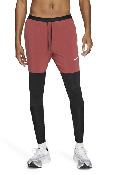 Nike Dri-fit Phenom Run Division Men's Full-length Hybrid Running Pants In  Cedar,black
