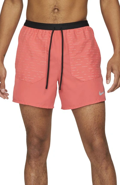 Shop Nike Dri-fit Flex Stride Running Shorts In Magic Ember