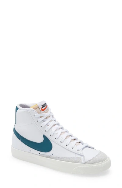 Shop Nike Blazer Mid '77 Vintage Sneaker In White/ Green