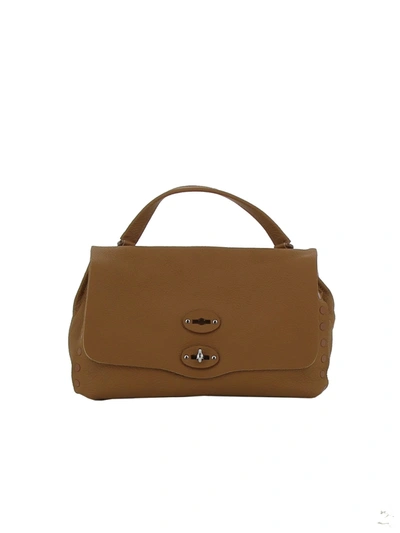 Shop Zanellato Cuba Leather Handbag In Brown