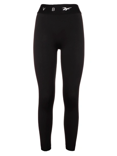 Shop Victoria Beckham Rbk Vb Logo Leggings In Black