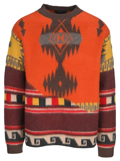 Shop Alanui Over The Andes Knitted Jumper In Multicolor