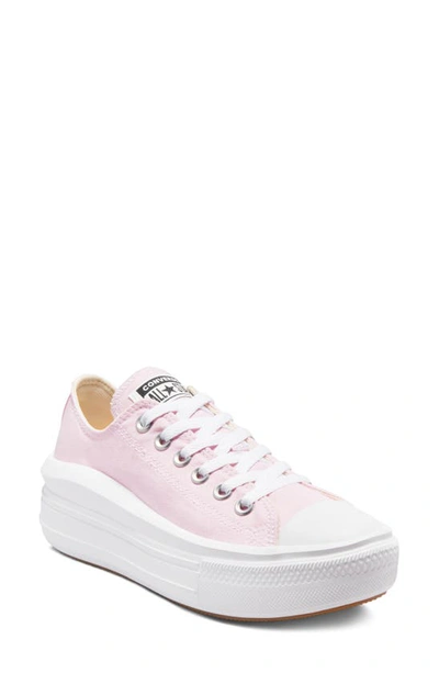 Shop Converse Chuck Taylor® All Star® Move Low Top Platform Sneaker In Pink Foam/ White/ White