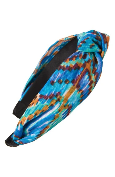 Shop Tasha Beaded Headband In Blue