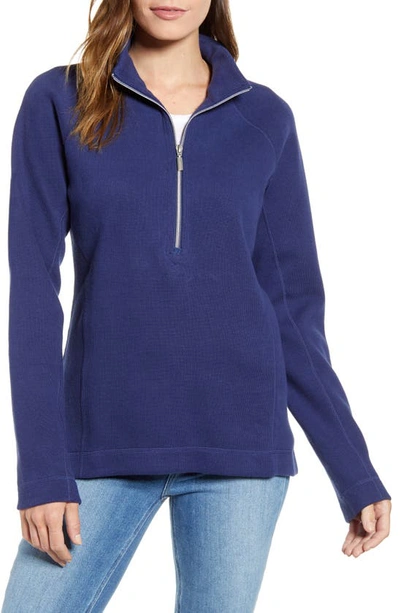 Shop Tommy Bahama New Aruba Half Zip Pullover In Island Navy