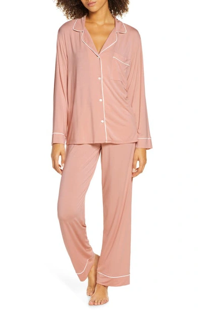 Shop Eberjey Gisele Pajamas In Misty Rose