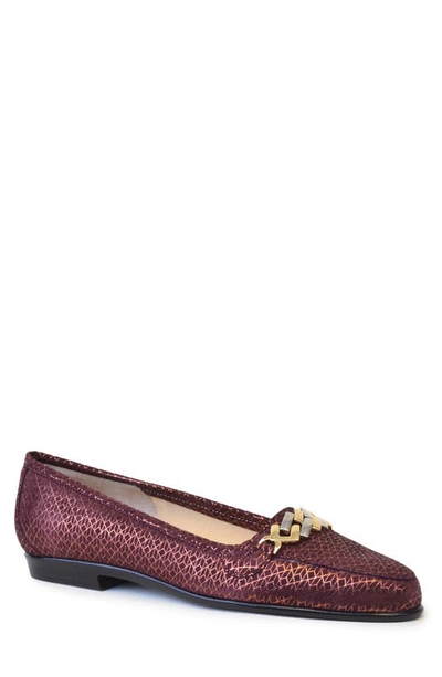 Shop Amalfi By Rangoni Oste Loafer In Burgundy Fifties Leather