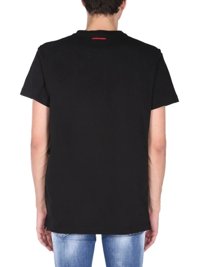 Shop Dsquared2 Cigarette Fit T-shirt In Black