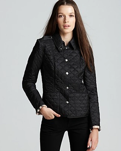 Burberry Frankby Quilted Jacket In Black
