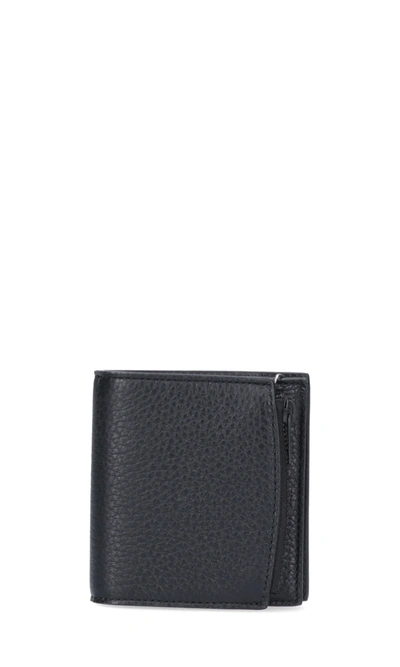 Shop Maison Margiela Logo Wallet In Black