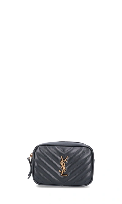 Saint Laurent Women's Baby Lou Leather Belt Bag - Black - Belt Bags