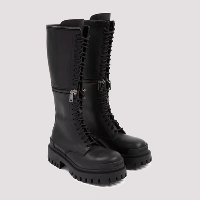 Shop Balenciaga Master Boots Shoes In Black