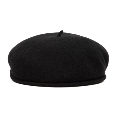 Shop Marine Serre Moon Classic French Beret Hat In Black