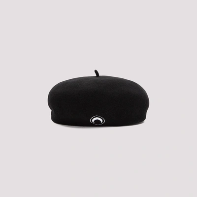 Shop Marine Serre Moon Classic French Beret Hat In Black